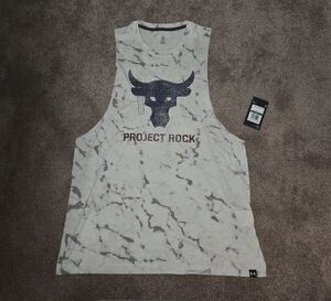 Under Armour Project Rock Gray Marble Tank